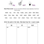 Phonics Ee Ea Ie Y Words TMK Education