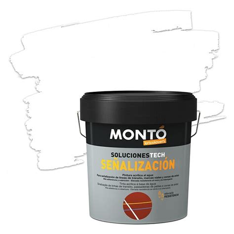 Montó Bricolovers Pintura de señalización Soluciones Tech Blanco 4 l