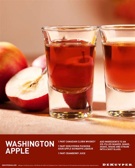 Washington Apple Drink Recipe Dekuyper® Recipe Shot Recipes