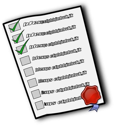 Clipart - Check list