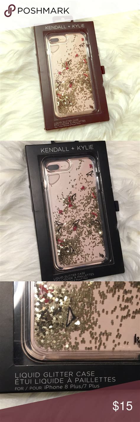 Kendall Kylie Iphone 8 Plus Liquid Glitter Case Glitter Case