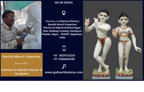 Marble Jugal Radha Krishna Statue With Cow At Rs 55000 Marble Jugal