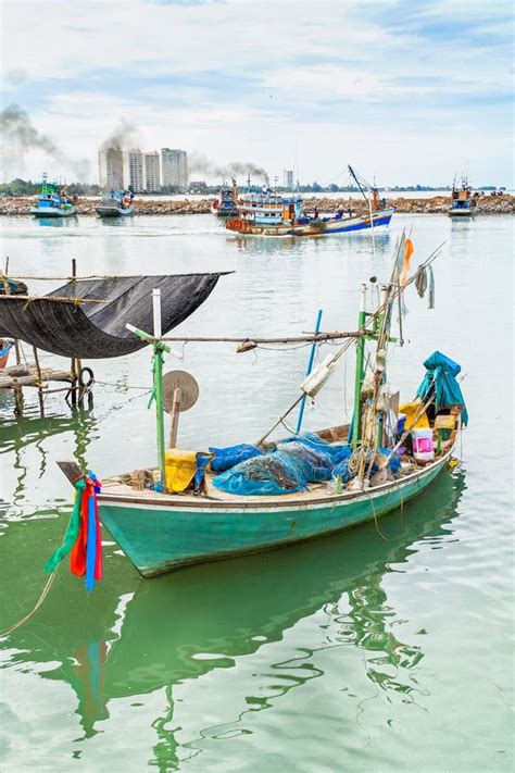 Vintage fishing boats stock photo. Image of green, seaside - 29895096