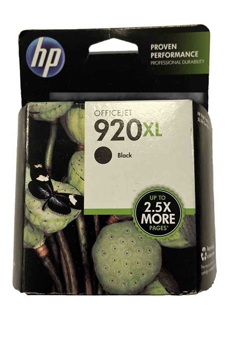 Genuine HP 920XL High Yield Black Ink Cartridge CD975AN New EXP 12 2014