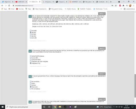 Estacio Ead Logistica Administra O Da Produ O Simulado Log Stica
