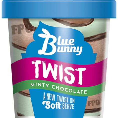 Blue Bunny Mint Chocolate Twist Pint 16 Fl Oz Ice Cream Treats And Toppings Fairplay Foods