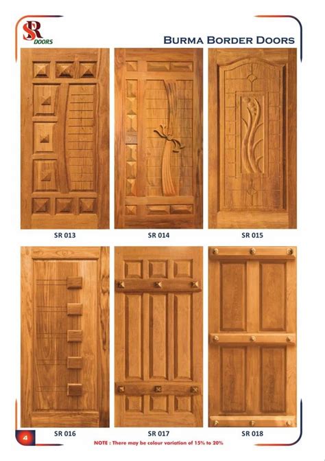 Exterior Mm Burma Teak Wood Doors For Home At Rs Piece In