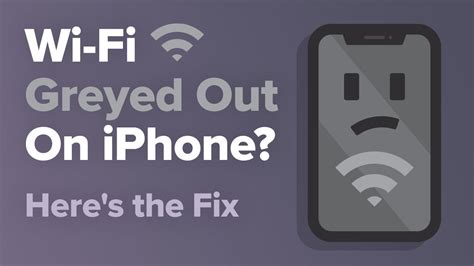 How To Fix IPhone WiFi Greyed Out Look Here