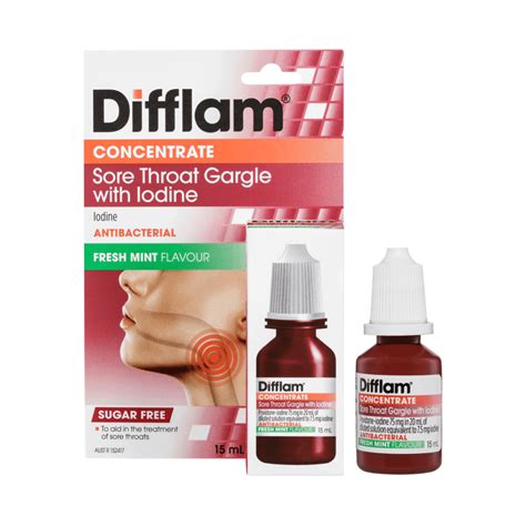 Difflam Sore Throat Gargle With Iodine Concentrate