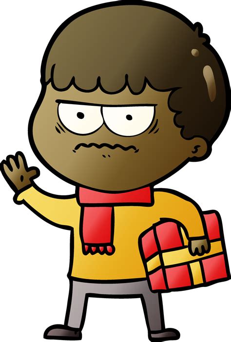 Cartoon doodle angry man 13852453 Vector Art at Vecteezy