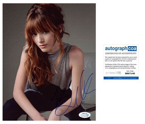 Bella Thorne Sexy Signed Autograph 8x10 Photo Acoa Outlaw Hobbies