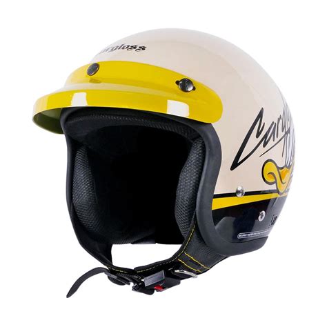 Jual Cargloss Cfm Retro Helm Half Face Speed Duck Avorio Naiade