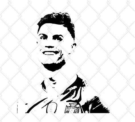 Cristiano Ronaldo Svg Png Clip Art Silhouette Vector Download Etsy