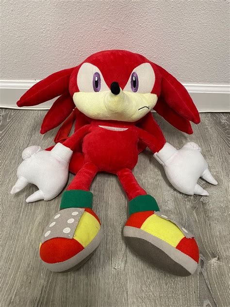 Sonic the Hedgehog Knuckles Plush With Back Zipper - Etsy