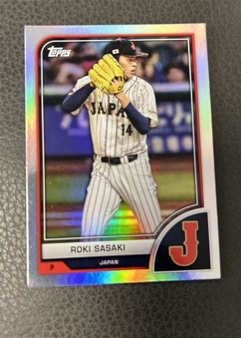 2023 Topps World Baseball Classic WBC Roki Sasaki Team Samurai Japan