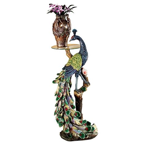 Design Toscano Peacocks Perch Sculptural End Table And Reviews Wayfair