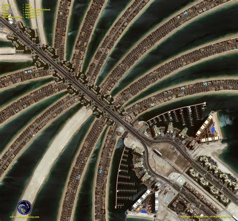 WorldView 2 Satellite Image Palm Jumeirah Satellite Imaging Corp