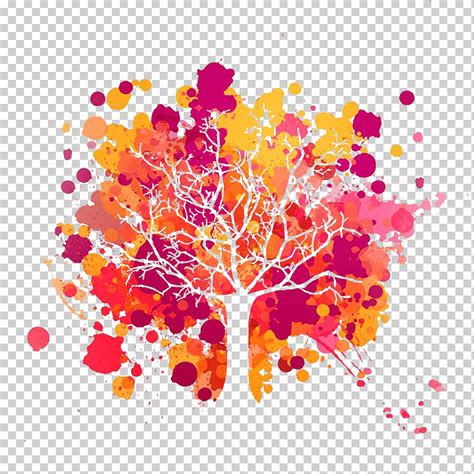 Colorido Rbol De Sue Os Dibujos Animados Arboles Color Png Klipartz