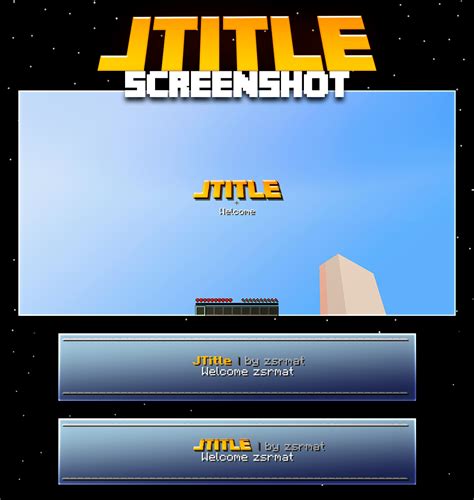 Jtitle Welcome Message Spigotmc High Performance Minecraft