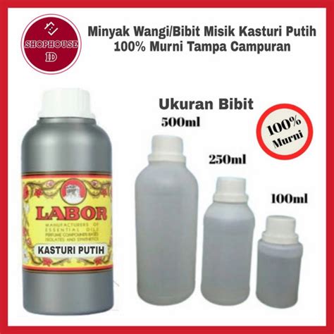 Jual Minyak Wangi Bibit Misik Kasturi Putih Murni Ml