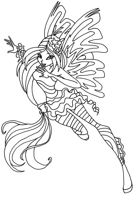 Winx Club Coloring Pages Bloom Sirenix 2d