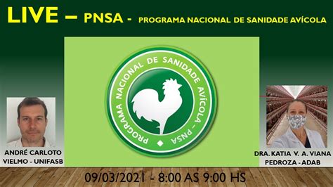 LIVE PNSA PROGRAMA NACIONAL DE SANIDADE AVICOLA YouTube