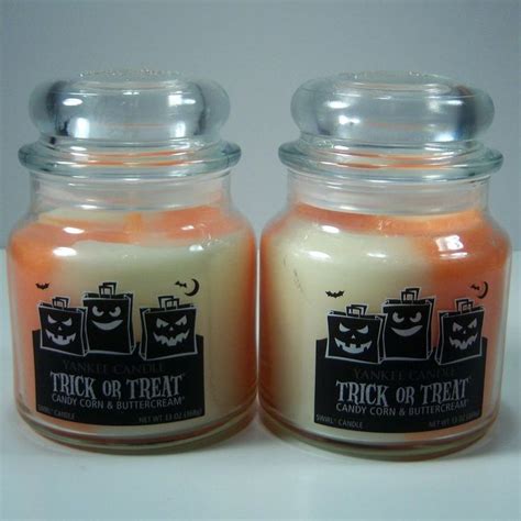 Yankee Candle Halloween Trick Or Treat Candy Corn And Buttercream Swirl