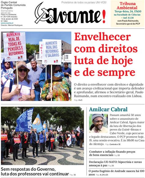 Capa Jornal Avante 19 Janeiro 2023 Capasjornais Pt