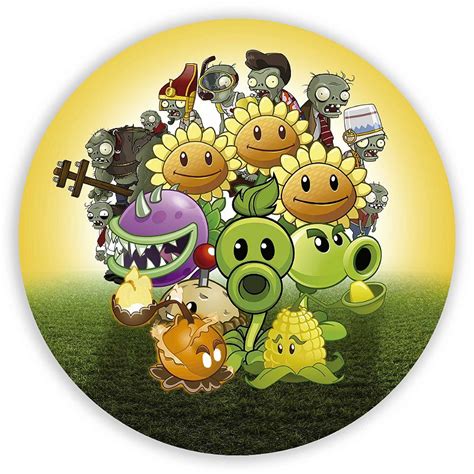 Painel Redondo Plant Vs Zombies Sublimado D Sublitex Pain Is