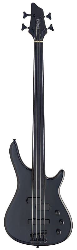 Stagg Fretless String Fusion Electric Bass Guitar Black Reverb