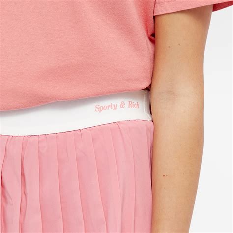 Sporty Rich X Prince Tennis Mini Skirt Pink White End Us