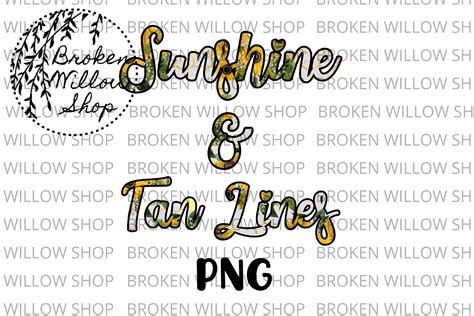 Sunshine And Tan Lines Summer Sublimation Graphic By Broken Willow Shop