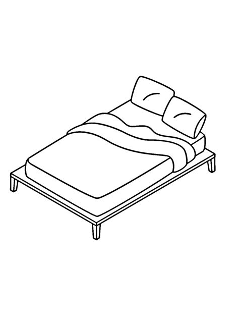 Desenhos De Cama Para Colorir E Imprimir Pintar Gr Tis Online