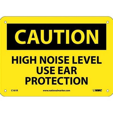 Caution High Noise Level Use Ear Protection Sign C161r