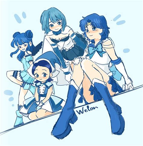 Blue Magical Girls By Welon List Of Characters In Comments R Madokamagica