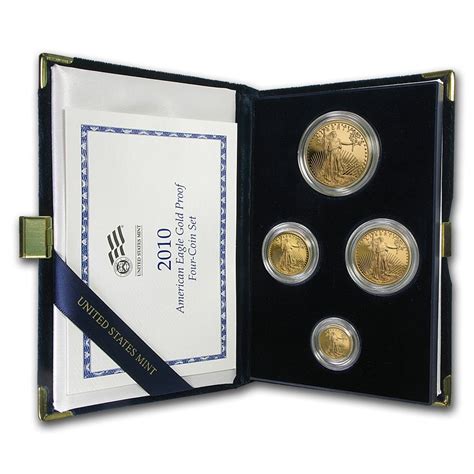 Buy 2010 W 4 Coin Proof American Gold Eagle Set Wbox And Coa Apmex