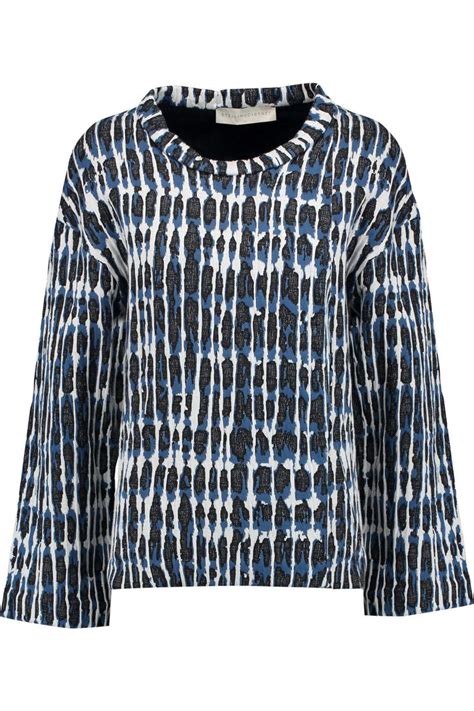 Stella Mccartney Jacquard Knit Cotton Blend Sweater £194 25