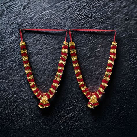 Ct Varmala Wedding Garland Artificial Maroon Rose Shadi Indian