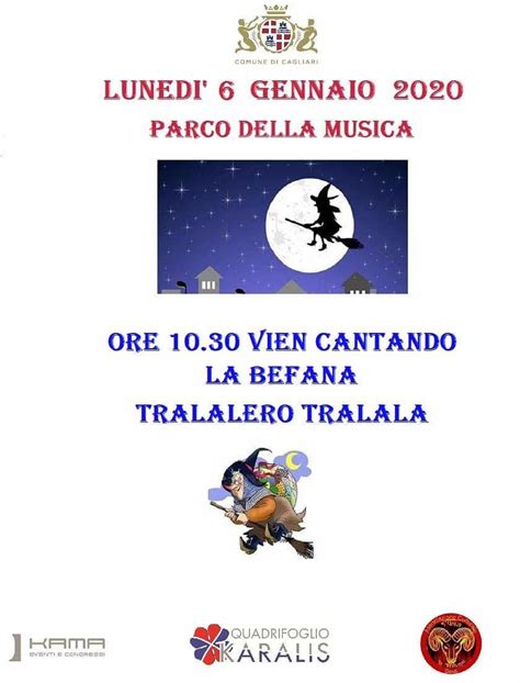 Cagliari Il Gennaio La Befana Arriva Al Parco Della Musica