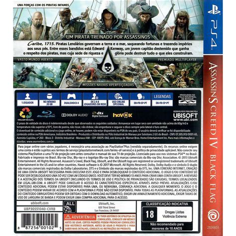 Assassins Creed Iv Black Flag Playstation Hits Ps4 Seminovo Jogo