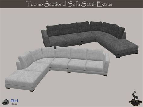 Tuomo Sectional Sofa Set And Extras By Righthearted At Tsr Sims 4