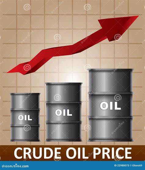 Crude oil price rise stock vector. Image of work, fuel - 22980073