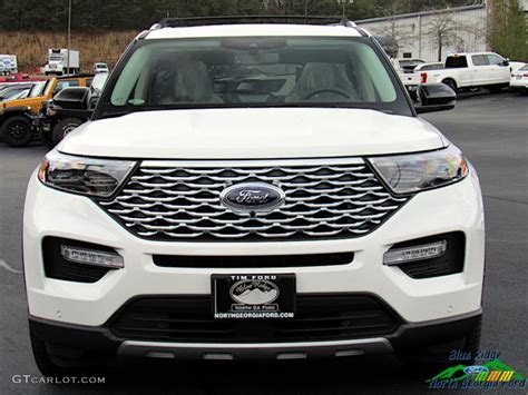 2020 Star White Metallic Tri Coat Ford Explorer Platinum 4WD 136790285