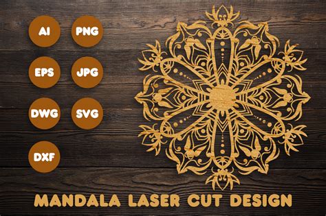 Floral Mandala Svg Files for Cricut Graphic by Digital Design Den ...