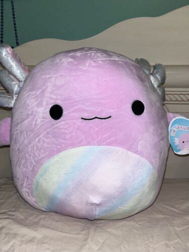 Squishmallow Monica The Axolotl W Rainbow Belly Plush 14 Bnwt