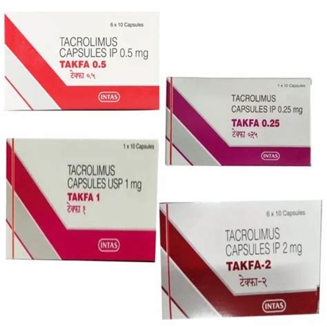 Takfa 2mg 1mg 0 5mg 0 25mg Capsule Tacrolimus 2mg 1mg 0 5mg 0 25mg