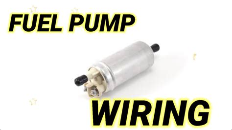 Fuel Pump Wiring Guide Autoelectrician Fuelpump Youtube