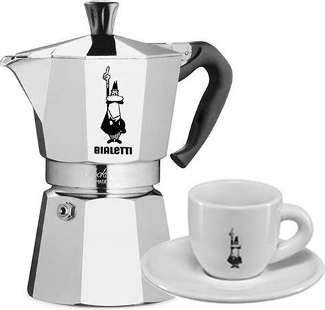 Bialetti Moka Express 2 Kops Espresso Kop En Schotel 2 Stuks