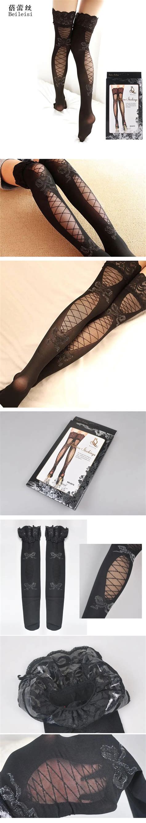 Women Black Lace Hollow Patterned Pantyhose Tights Opaque Stocking Lingerie Buy Women Tight
