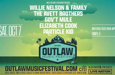 LAST MIN GIVEAWAY — Outlaw Music Fest w/ Willie Nelson, The Avett ...